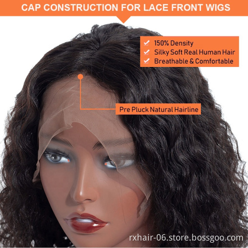 30 Inch Brazilian Virgin Hair Unit Water Wave HD Lace Frontal Wig Peruvian Waterwave Wig Loose Deep Curly Wave Human Hair Wig